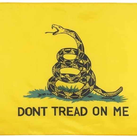 Don't Tread On Me Flag 3x5ft With Vivid Color and UV Fade Resistant, Brass Gromm - Picture 1 of 3